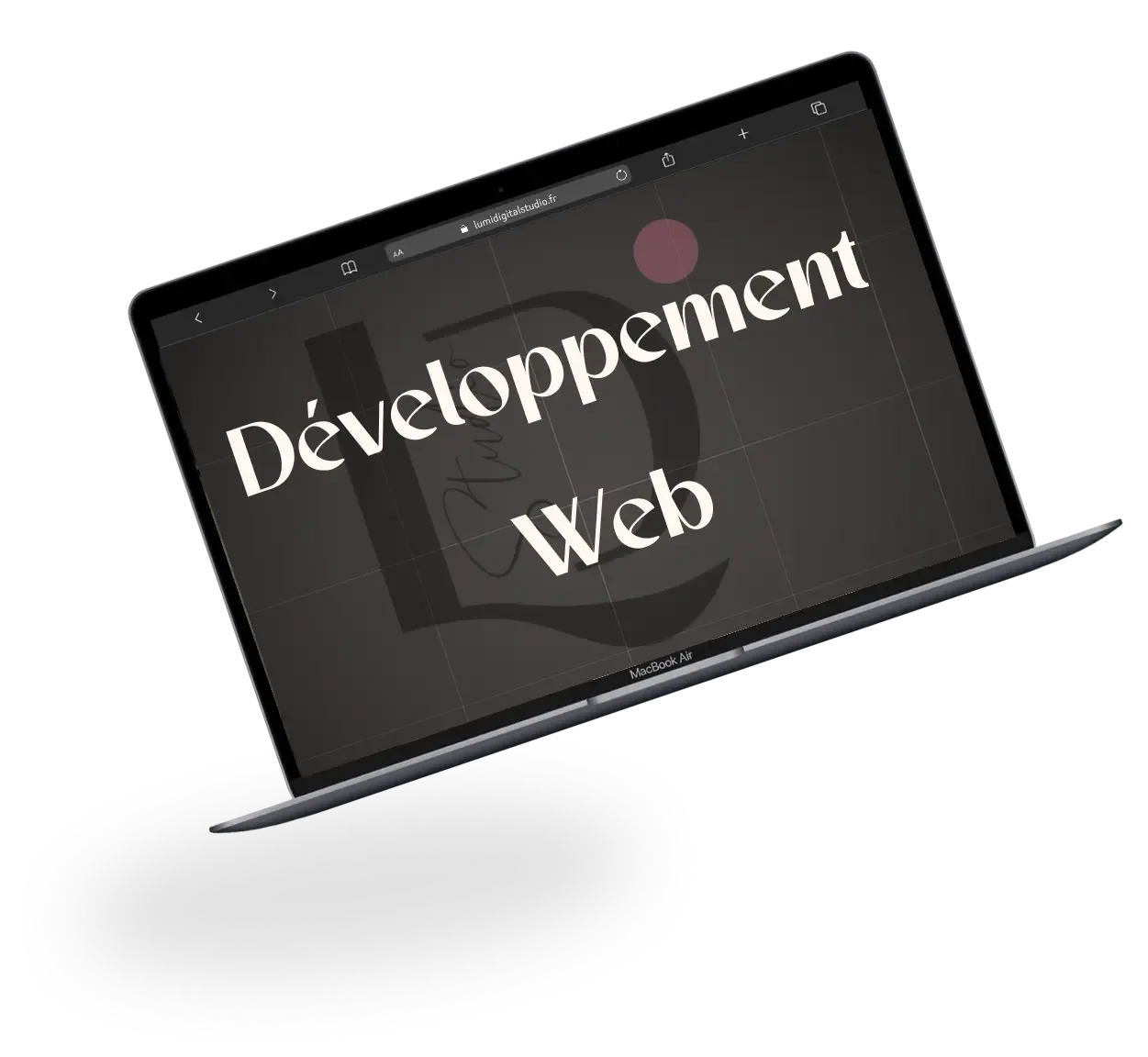 Ordinateur portable avec à ecran développement web